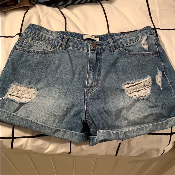 forever 21 high waisted jean shorts